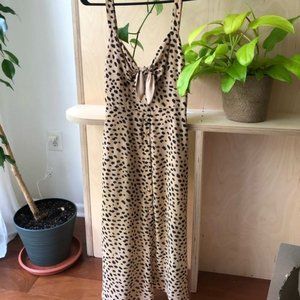 Cheetah Print Midi Dress